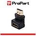 Adattatore Spina Hdmi (19pin) Ã¢â€â“ Presa Hdmi (19pin) 90ã‚â° Dorat - Foto miniatura 1